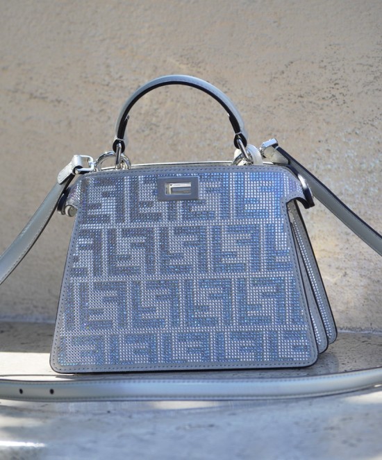FENDI Peekaboo ISeeU Petite Argento