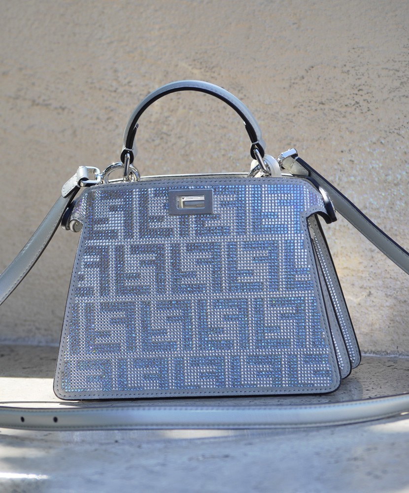 FENDI Peekaboo ISeeU Petite Argento