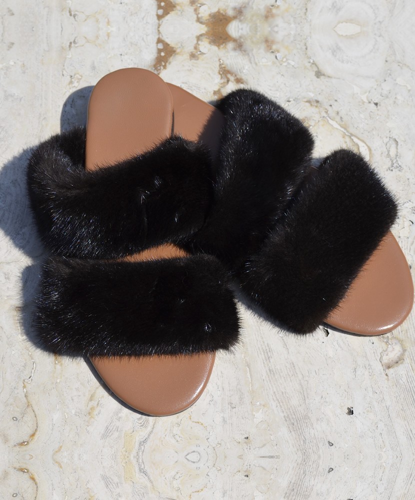 Fur Sandals