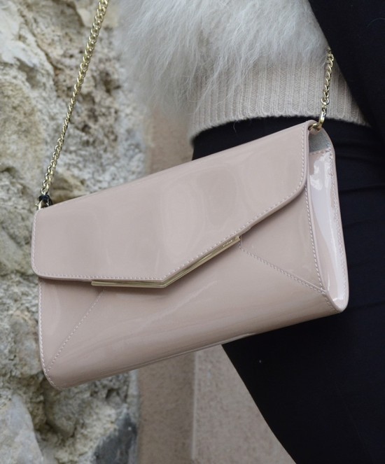 Pochette in Vernice Rosa