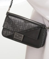 Fendi borsa a tracolla Zucca in tela cerata e pelle di vitello