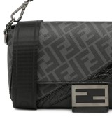 Fendi borsa a tracolla Zucca in tela cerata e pelle di vitello