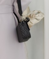 Fendi borsa a tracolla Zucca in tela cerata e pelle di vitello