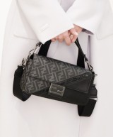 Fendi borsa a tracolla Zucca in tela cerata e pelle di vitello