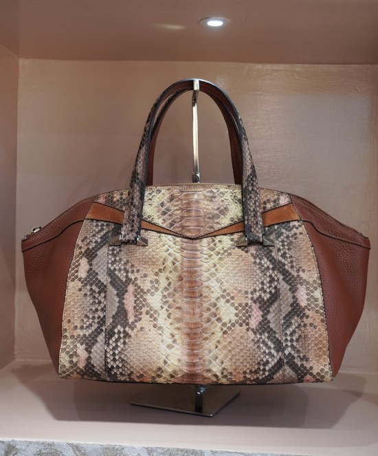 Ghibli Python and Leather Bag