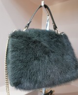 Borsa visone verde