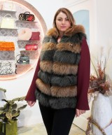 Fox Fur Vest with Hood – Marianna Boutique Tivoli