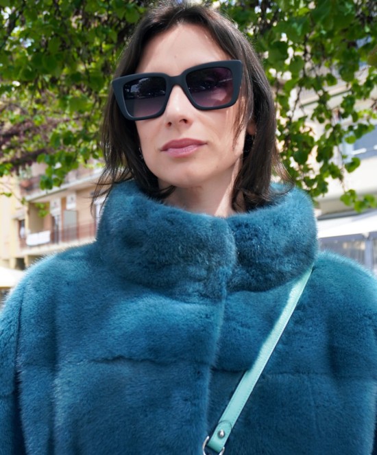 Teal Mink Fur Coat, Buy Online or in Store