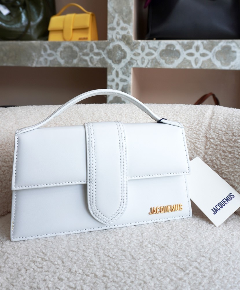 Jacquemus Borsa bianca a mano Grande Bambino | Borsa Donna in Pelle Luxury