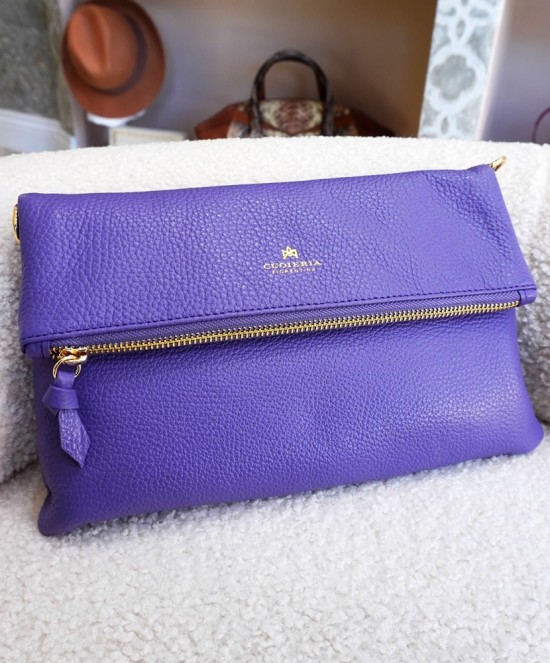 Borsa Velvet Flap Bag XL in Pelle Martellata | Cuoieria Fiorentina