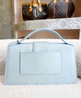 Jacquemus Borsa a mano Le Grand Bambino in Pelle azzurra
