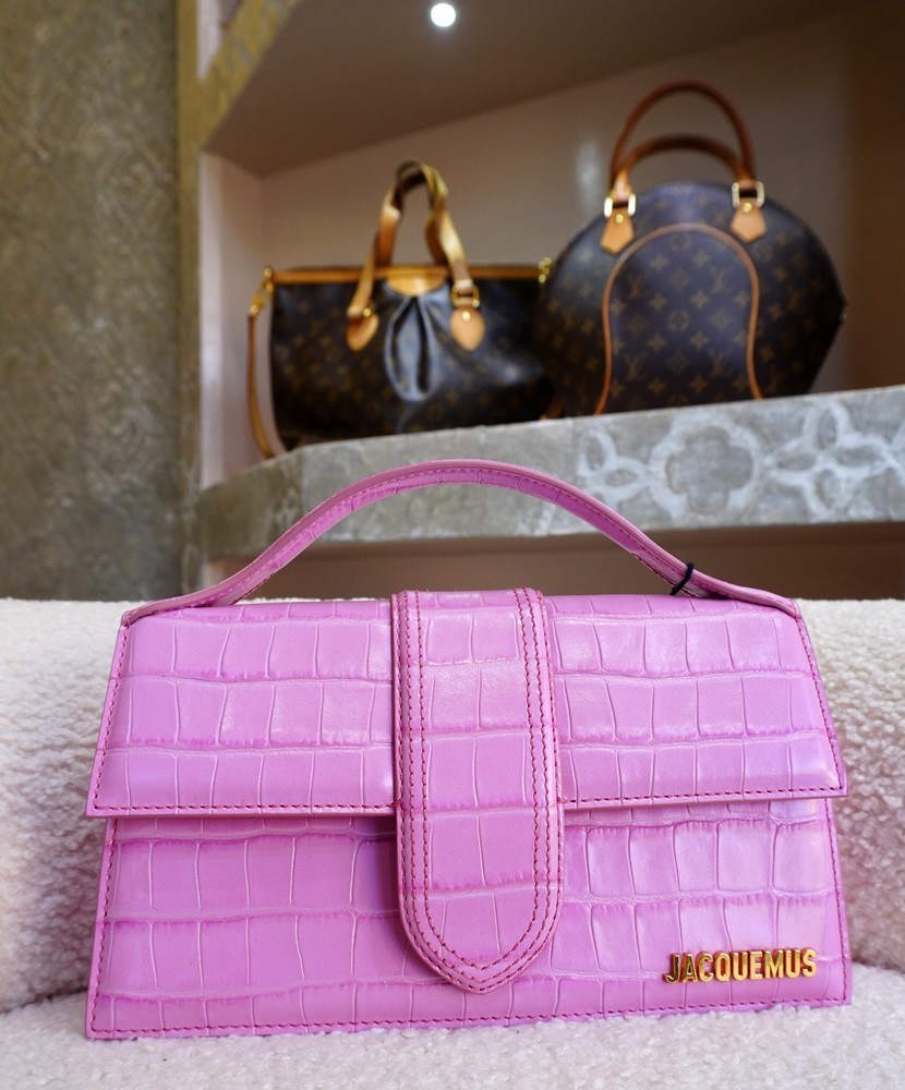 Jacquemus Borsa Fucsia' a mano Grande Bambino | Borsa Donna in Pelle Luxury